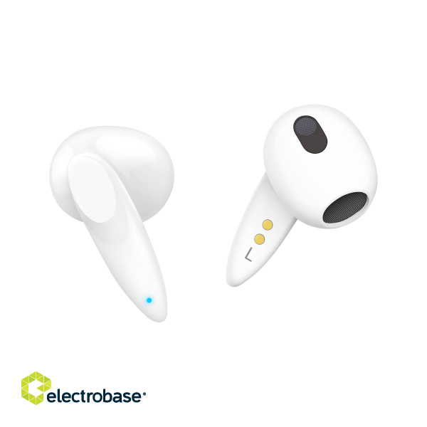 Headphones and Headsets // Headsets // Bezprzewodowe słuchawki douszne z power bankiem Kruger&amp;Matz M6 - kolor biały image 6