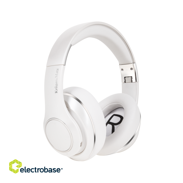 Headphones and Headsets // Headsets // Bezprzewodowe słuchawki nauszne Kruger&amp;Matz model Street 3 Wireless, kolor biały image 1