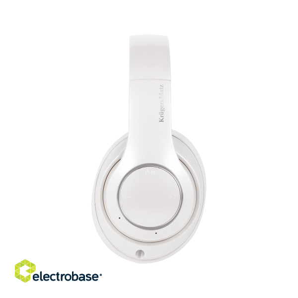 Headphones and Headsets // Headsets // Bezprzewodowe słuchawki nauszne Kruger&amp;Matz model Street 3 Wireless, kolor biały image 2