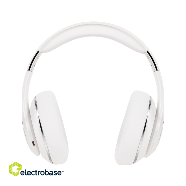 Headphones and Headsets // Headsets // Bezprzewodowe słuchawki nauszne Kruger&amp;Matz model Street 3 Wireless, kolor biały image 3