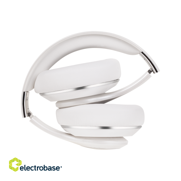 Headphones and Headsets // Headsets // Bezprzewodowe słuchawki nauszne Kruger&amp;Matz model Street 3 Wireless, kolor biały image 4
