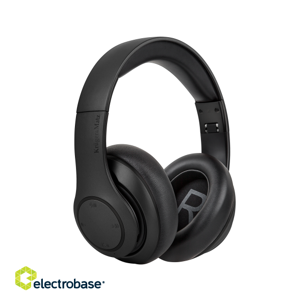 Headphones and Headsets // Headsets // Bezprzewodowe słuchawki nauszne Kruger&amp;Matz model Street 3 Wireless, kolor czarny image 1
