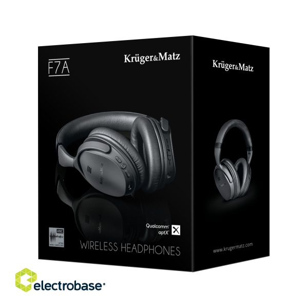 Headphones and Headsets // Headsets // Bezprzewodowe słuchawki nauszne z ANC Kruger&amp;Matz F7A image 7