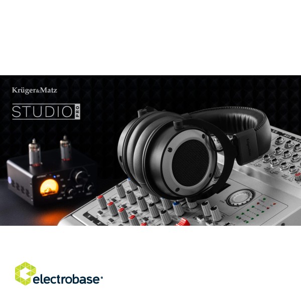 Audio Austiņas / Vadu / Bezvadu // Austiņas ar mikrofonu // Słuchawki nauszne studyjne Kruger&amp;Matz, model Studio Pro image 8