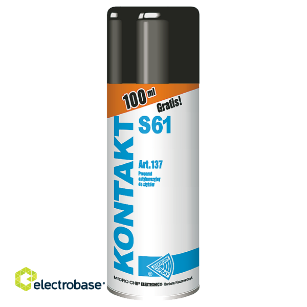Electric Materials // Chemical products for cleaning and installation // Kontakt S61 400ml. MICROCHIP ART.137