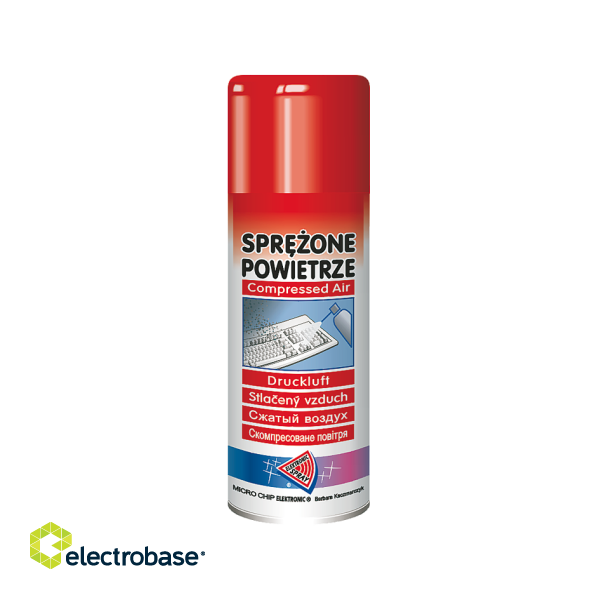 LAN Data Network // Chemical products for cleaning and installation // Sprężone powietrze 400ml.-palne MICROCHIP ART.015