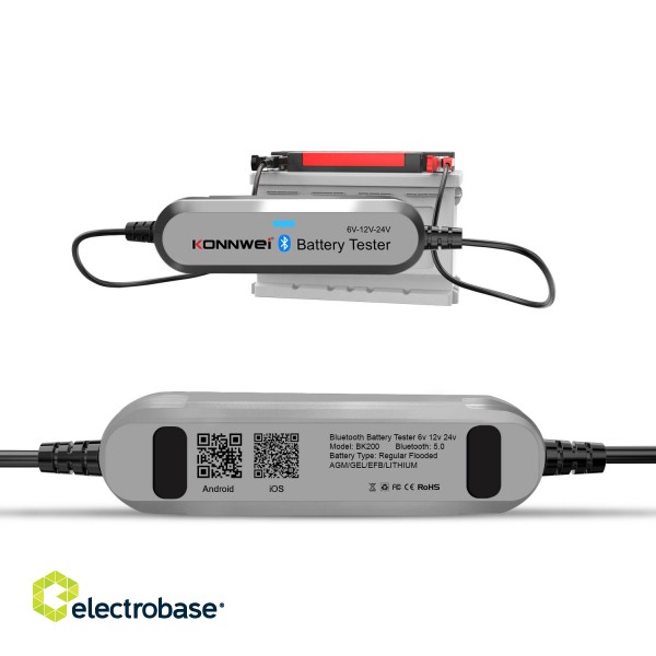 LAN datortīkli // Testeri un mēriekārtas // Miernik baterii Konnwei BK200 image 9