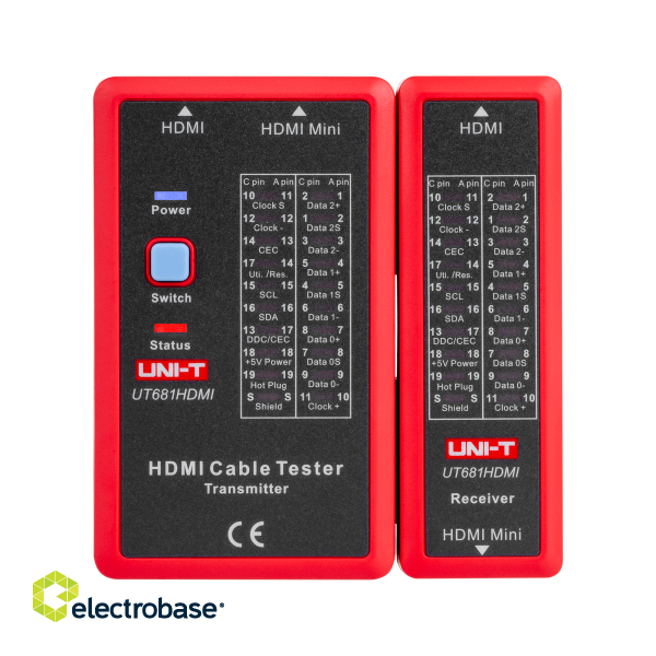 LAN datortīkli // Testeri un mēriekārtas // Tester kabli HDMI Uni-T UT681HDMI image 1