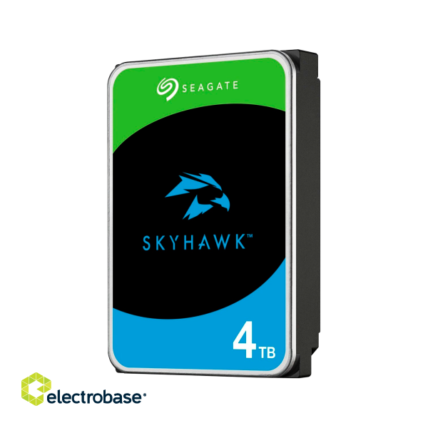 Kompiuterių komponentai // HDD/SSD Rėmas // Dysk do monitoringu Seagate Skyhawk 4TB 3.5&quot; 64MB paveikslėlis 1