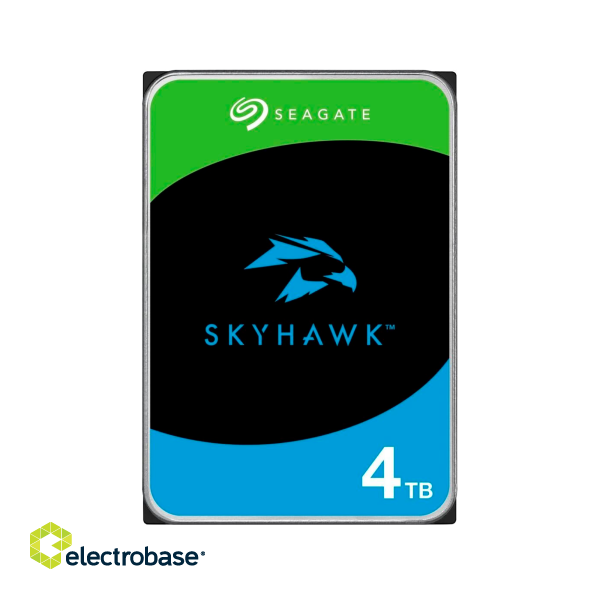 Kompiuterių komponentai // HDD/SSD Rėmas // Dysk do monitoringu Seagate Skyhawk 4TB 3.5&quot; 64MB paveikslėlis 2
