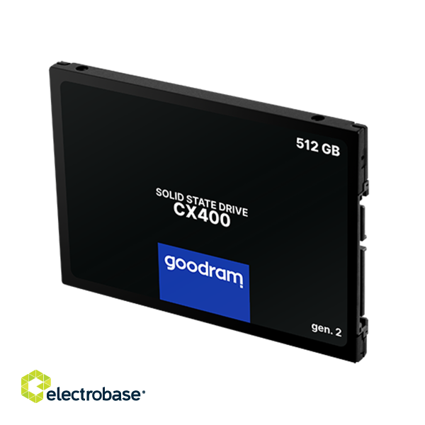 Kompiuterių komponentai // HDD/SSD Rėmas // Dysk SSD Goodram 512 GB CX400 paveikslėlis 2