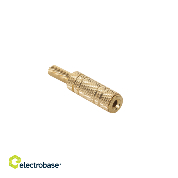 Connectors // Different Audio, Video, Data connection plug and sockets // Gniazdo Jack 3.5mm st. kabel gold