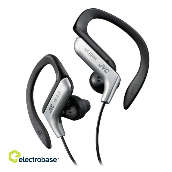 Headphones and Headsets // Headphones => In-Ear // JVC HE-EB75 Słuchawki sportowe za ucho srebrne image 1