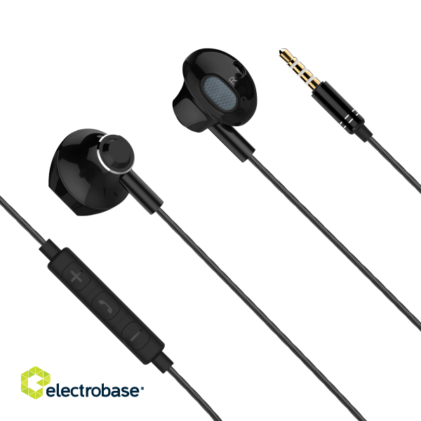 Headphones and Headsets // Headsets // Słuchawki douszne z mikrofonem Kruger&amp;Matz B2 czarne image 1
