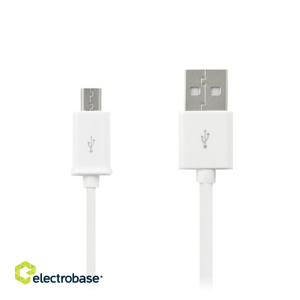 Tahvelarvutid ja tarvikud // USB kaablid // Kabel USB wtyk - wtyk microUSB biały
