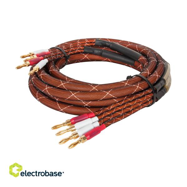 Akustika süsteemide kaablid // Kabel głośnikowy 5.0 m Kruger&amp;Matz (wtyki banan) image 2
