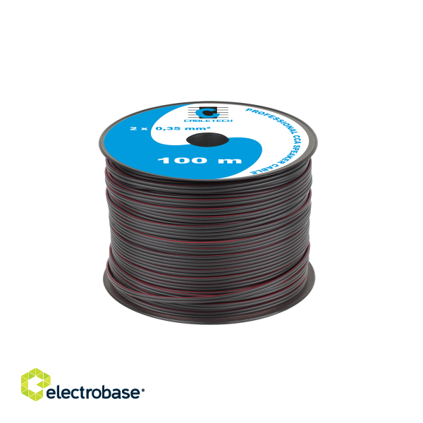 Akustika süsteemide kaablid // Kabel głośnikowy CCA 0.35mm czarny