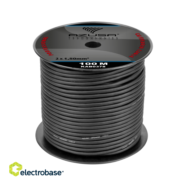 Acoustic audio systems cable and wire. Speaker cable // Kabel głośnikowy okrągły AZUSA 1.5mm + bawełna