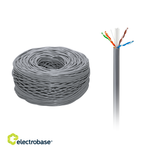 LAN Data Network // LAN Ethernet cables UTP, FTP, S/FTP // Kabel komputerowy miedziany - skrętka UTPCat6e Cabletech image 1