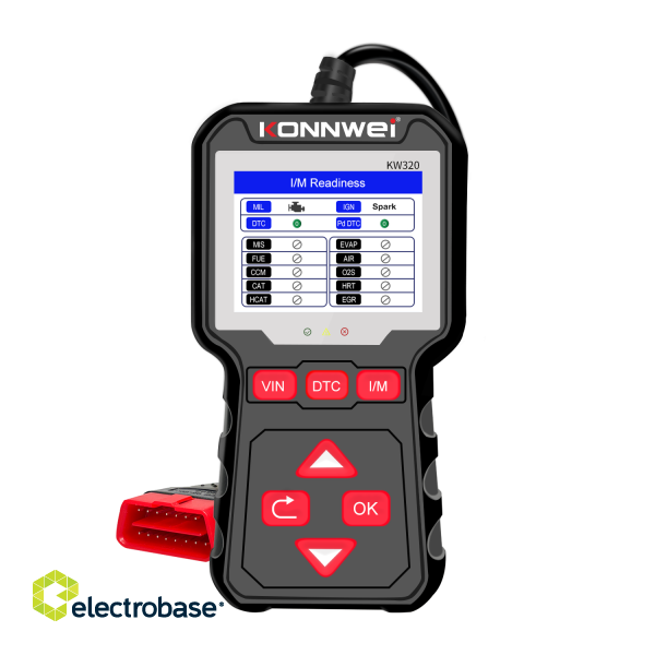 LAN datortīkli // Testeri un mēriekārtas // Miernik diagnostyczny, skaner OBD2 Konnwei KW320 image 2