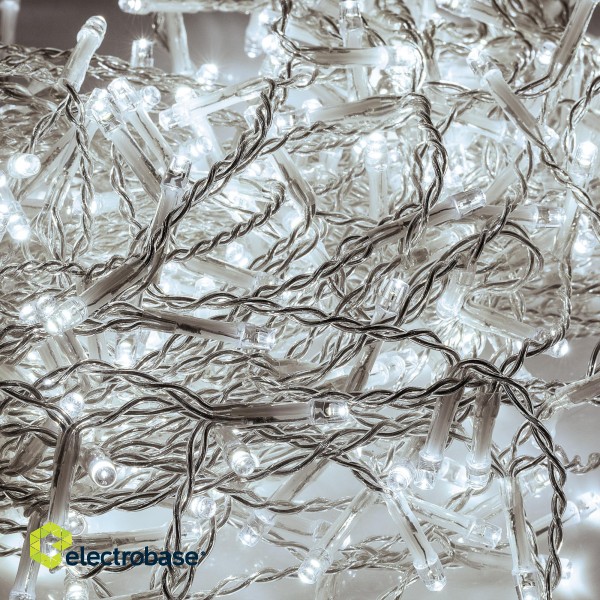 LED-valaistus // Decorative and Christmas Lighting // Kurtyna świetlna 10m (660 Led) kolor zimny biały, IP 44 image 1