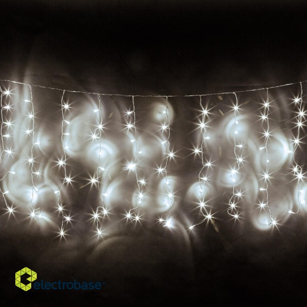 LED Lighting // Decorative and Christmas Lighting // Kurtyna świetlna 10m (660 Led) kolor zimny biały, IP 44 image 2