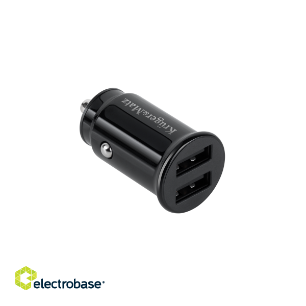 Telefoni un aksesuāri // Car chargers // Ładowarka samochodowa Kruger&amp;Matz dual USB 3100 mA z funkcją Quick Charge 3.0 image 1