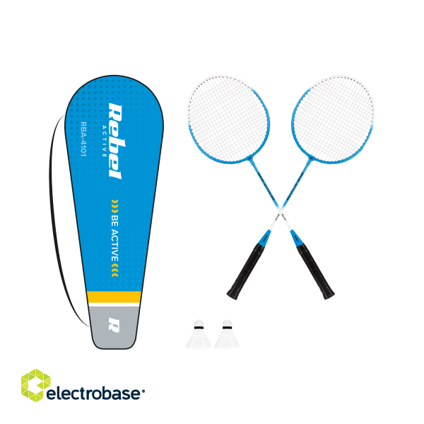 For sports and active recreation // Sport Equipment // Zestaw do badmintona, stal hartowana, REBEL ACTIVE image 1