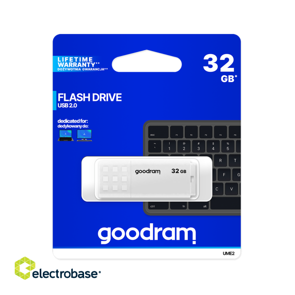 Внешние устройства хранения данных // USB Flash Памяти // Pendrive Goodram USB 2.0 32GB biały фото 1