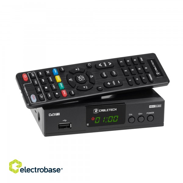 TV ja kodukino // Meedia, DVD pleierid // Tuner DVB-T2  H.265 HEVC Cabletech image 8