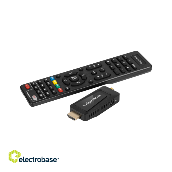 Televīzijas tehnika // Multivides , DVD atskaņotāji, Uztvērēji // Tuner DVB-T2 HEVC H.265 mini na HDMI image 4