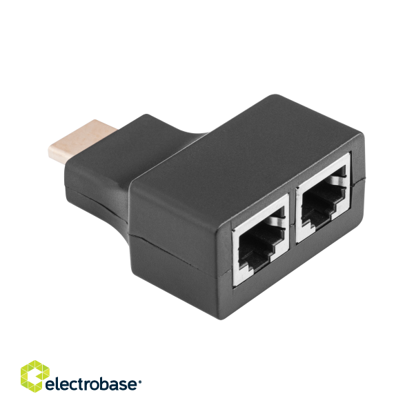 Connectors // Different Audio, Video, Data connection plug and sockets // Przedłużacz extender HDMI/2xRJ45 30m image 1