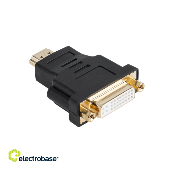 Coaxial cable networks // HDMI, DVI, AUDIO connecting cables and accessories // Złącze HDMI wtyk-DVI gniazdo 24+5