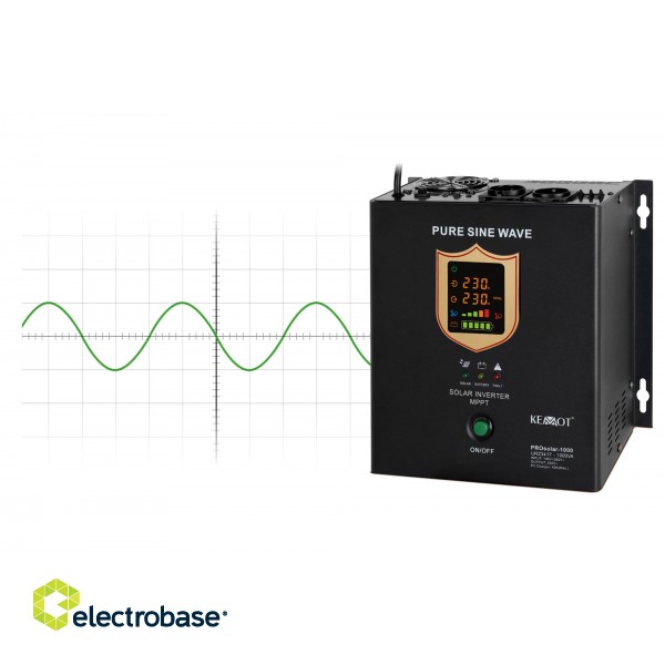 SALE // Przetwornica solarna naścienna ( inwerter )  KEMOT PROsolar-1000 ( 12V 230V 1000VA/700W ) image 9
