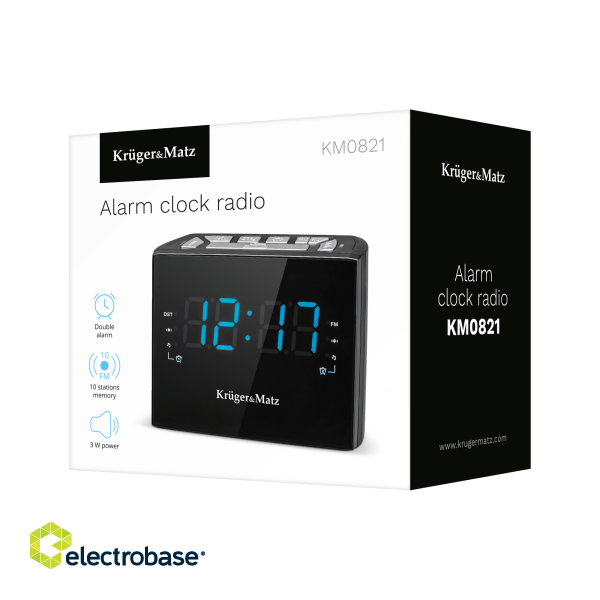 Аудио и HiFi-системы // Radio Clock // Radiobudzik Kruger&amp;Matz model KM0821 фото 4