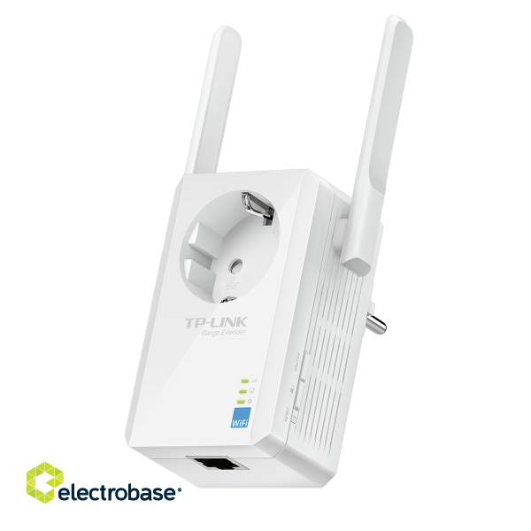Network equipment // Wireless Access Points // TP-LINK TL-WA860RE Wzmacniacz sygnału bezprzewodowego z gniazdkiem elektrycznym, 300Mb/s image 1