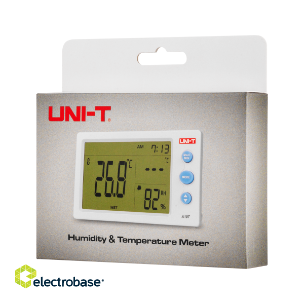 LAN Data Network // Testers and measuring equipment // Stacja pogodowa (miernik temperatury + czujnik na zewnątrz) Uni-T A12T фото 6