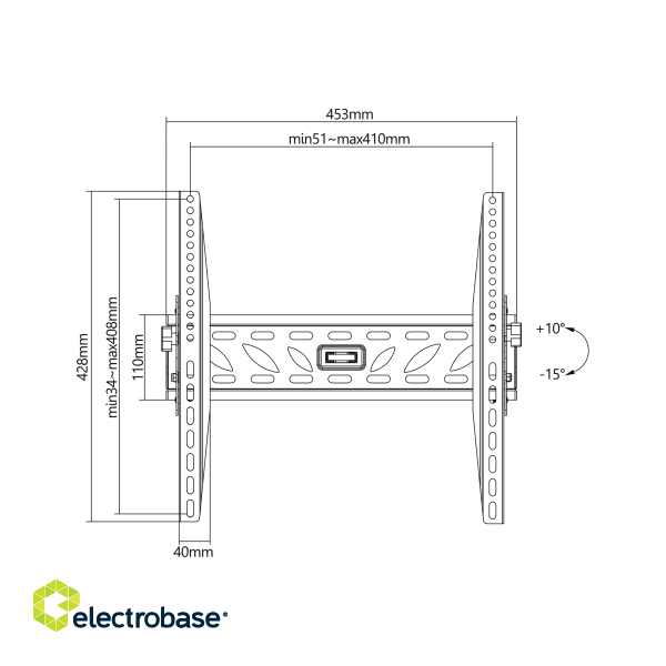 TV and Home Cinema // Mounts And Stands // Uchwyt Basic do ściany 32-55 cali  czarny LCD/PDP LP09 image 8