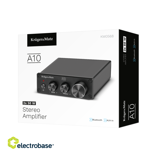 TV, Audio un Video tehnika // Mājās kinozāles un akustiskās sistēmas // Wzmacniacz stereo Kruger&amp;Matz model A10 image 6