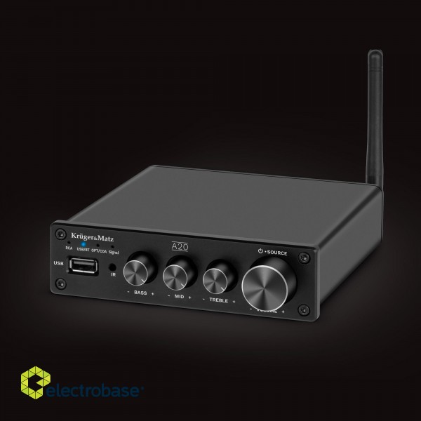 TV , garso ir vaizdo įranga // Namų kino sistemos ir soundbarai. // Wzmacniacz stereo Kruger&amp;Matz model A20 paveikslėlis 9