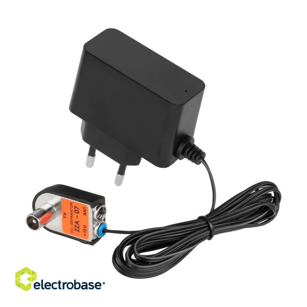 Baterijas, akumulatori, barošanas bloki un adapteri // Barošanas bloki - adapteri, USB-C, UCB-A, Lightning kabeļi // Zasilacz antenowy do anten ZZA-7 Telmor image 1