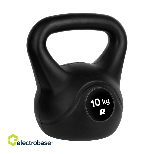 For sports and active recreation // Sport Equipment // Kettlebell bitumiczny 10kg, REBEL ACTIVE image 1