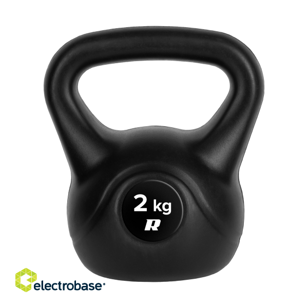 For sports and active recreation // Sport Equipment // Kettlebell bitumiczny 2kg, REBEL ACTIVE image 2
