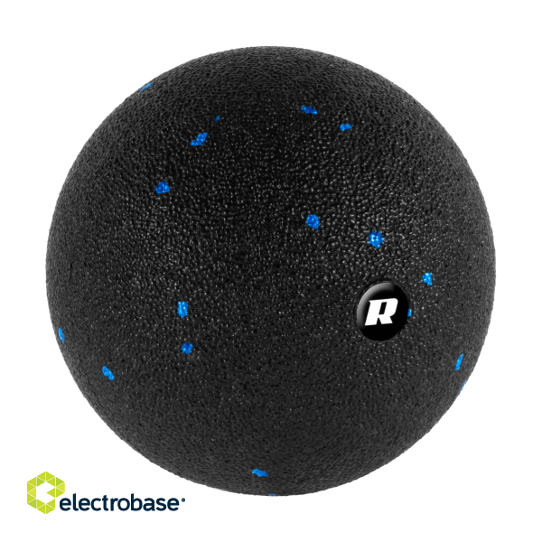 For sports and active recreation // Sport Equipment // Zestaw wałek do masażu, mini roller, 2 piłki, 2 duoball-e , 6 elementów, kolor czarno-niebieski, materiał EPP, REBEL ACTIVE image 4