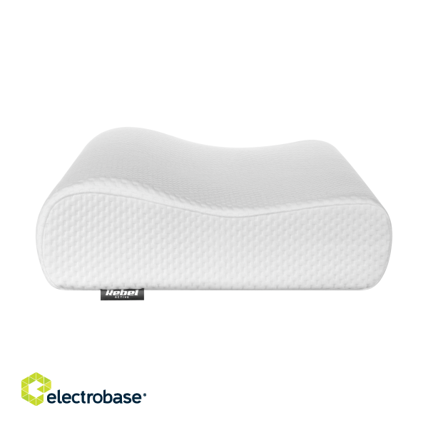 Goods for better sleep // Pillow // Poduszka ortopedyczna profilowana z pianki memory z żelem chłodzącym, REBEL ACTIVE image 3