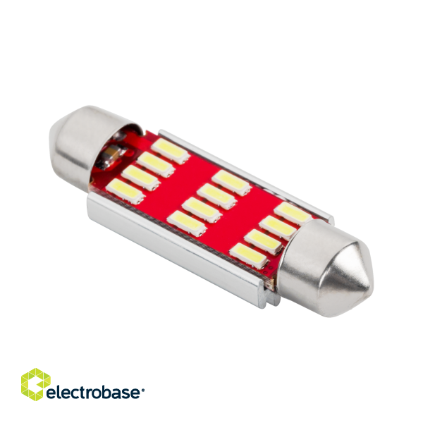 Car and Motorcycle Products, Audio, Navigation, CB Radio // Car Electronics Components : Installation Cables : Fuses : Connectors // Żarówka samochodowa Led SV8.5 (Canbus) T11x41, 12V фото 1