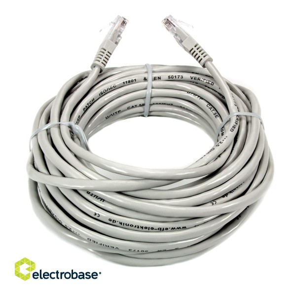 EFB-ELEKTRONIK Patchs kabelis Cat5e 10m pelēks K8456.10