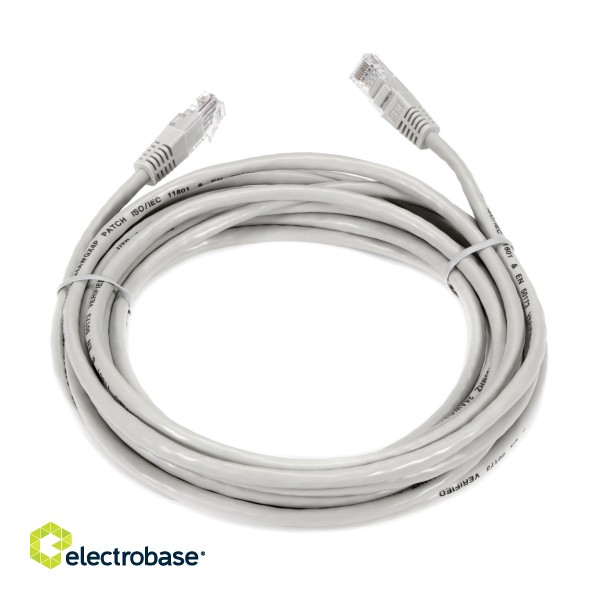 EFB-ELEKTRONIK Patch kabelis Cat5e 5m pelēks K8456.5