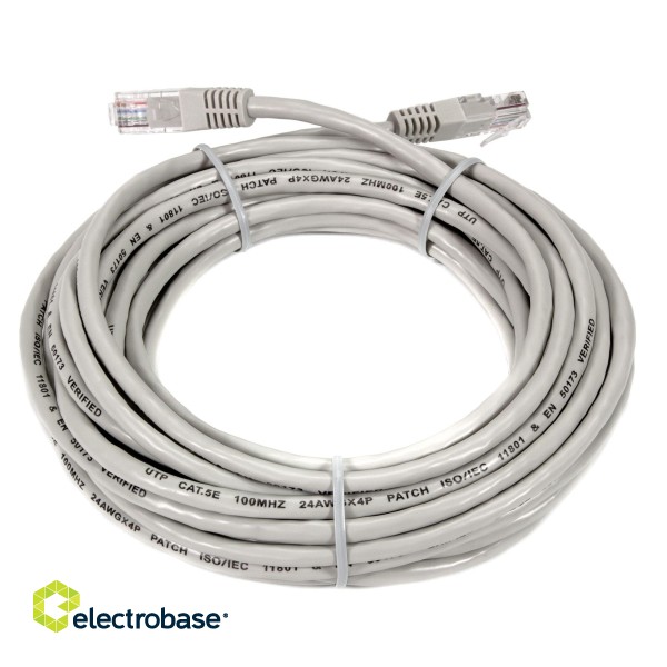 EFB-ELEKTRONIK Patch kabelis Cat5e 7.5 m pelēks K8456.7 5