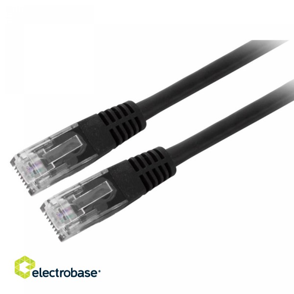 EFB-ELEKTRONIK Patch kabelis Cat6 1m juoda K8100SW.1